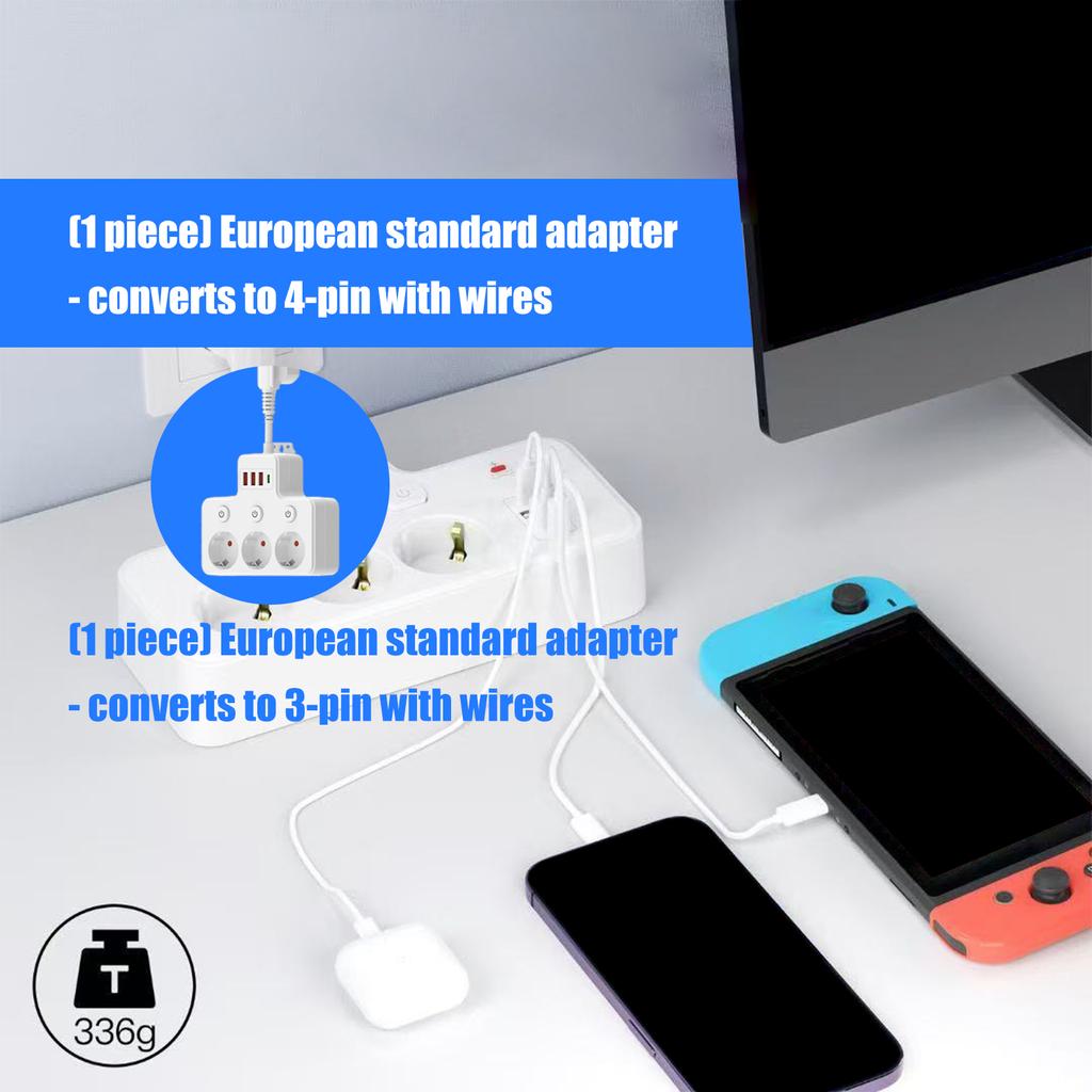 MultiPlugs Outlet ConverterPower Strips Slimmer Portable Design Perfect For Hotel Dorms Business Travel Charging Hubs