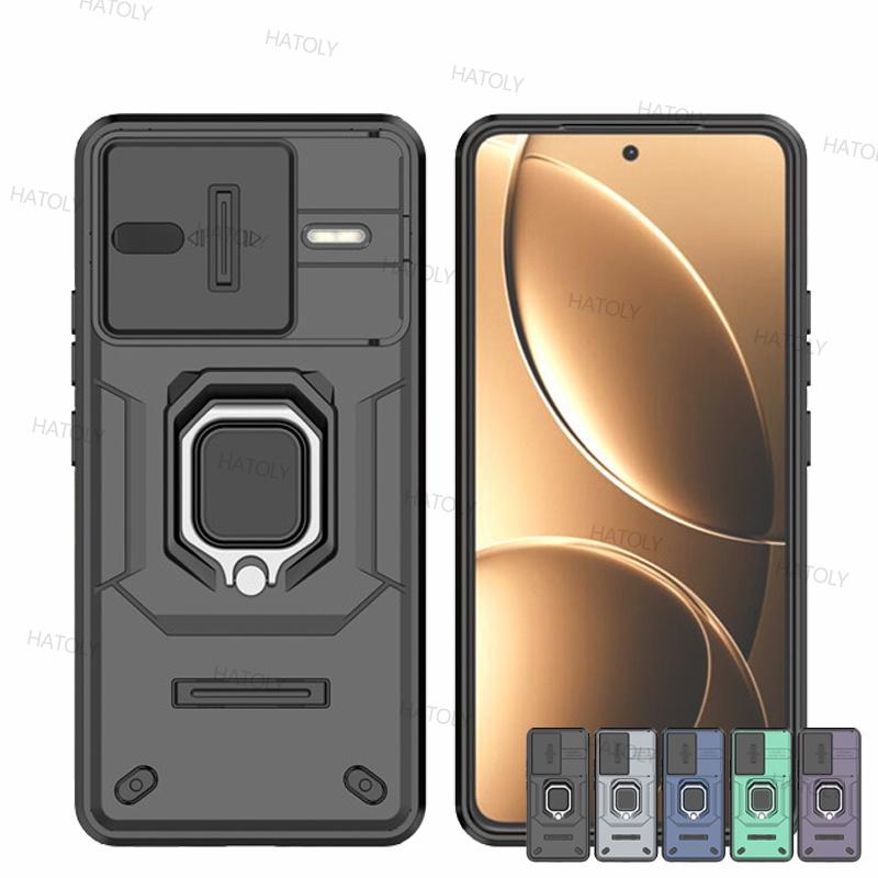 Для Xiaomi Poco F7 Ultra Чехол Slide Camera Lens Чехлы Xiaomi Poco F7 Ultra Чехол Противоударный бронированный чехол для ПК Xiaomi Poco F7 Ultra