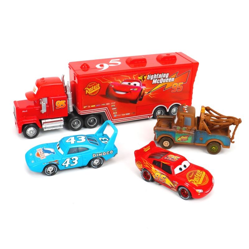 Нетоксичный 8/13/15 шт. Подарочная коробка Pixar Cars Металлические литые модели Молния МакКуин, Мэтр, Джексон Шторм, Грузовик, Машинка, Игрушка, Детские Рождественские Игрушки