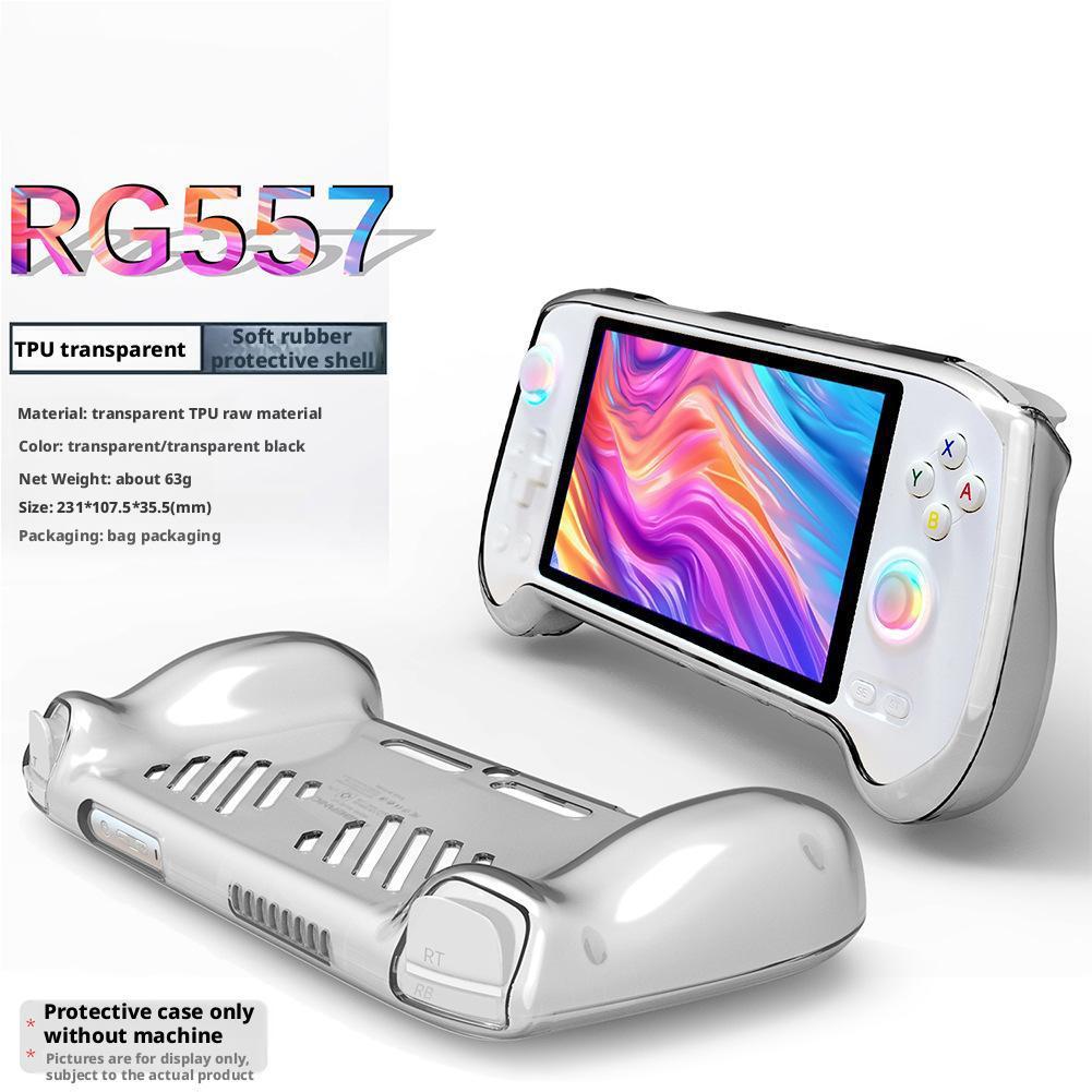 Прозрачный защитный чехол из ТПУ для консоли Anbernic RG557, защитный чехол от царапин A O5F1