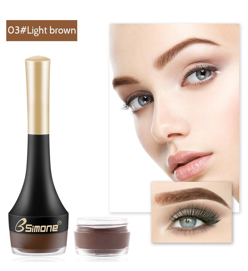 Гламурный долговечный крем для бровей, водостойкий, устойчивый к поту, держащий макияж, натуральный легкий цвет, дикая паста для бровей