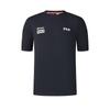 Cycling Athletics Simple Comfortable Casual Versatile Knit Short Sleeve T-Shirt Men Tops Deep-Blue A11M528102F-DB