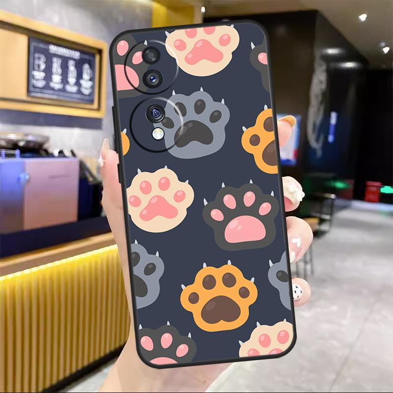 Чехол с рисунком «Милые смешные лапки кошек» Для Honor Magic 6 7 8 Pro Для Honor 90 70 50 Lite 400 200 X8c X8b X9a X9b X9c X9d Win RT