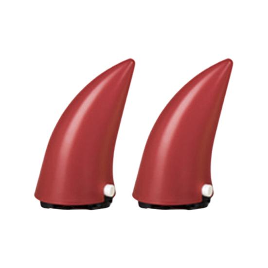 2 шт. Универсальное украшение для шлема с изображением демонов-рогов для ночной езды, персонализированные светодиодные фонари для шлема, перезаряжаемые через USB, украшение для шлема