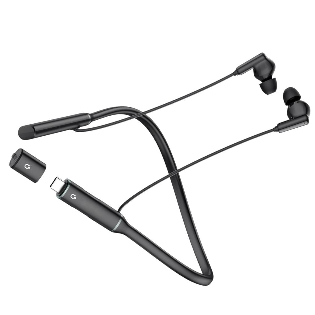Wireless Earphones with Double USB C Charging Up To 35 Hours of Continuous Bluetooth Neckband Type IPX5 Noise Zoom Bluetooth5.4, Earphones, Port,