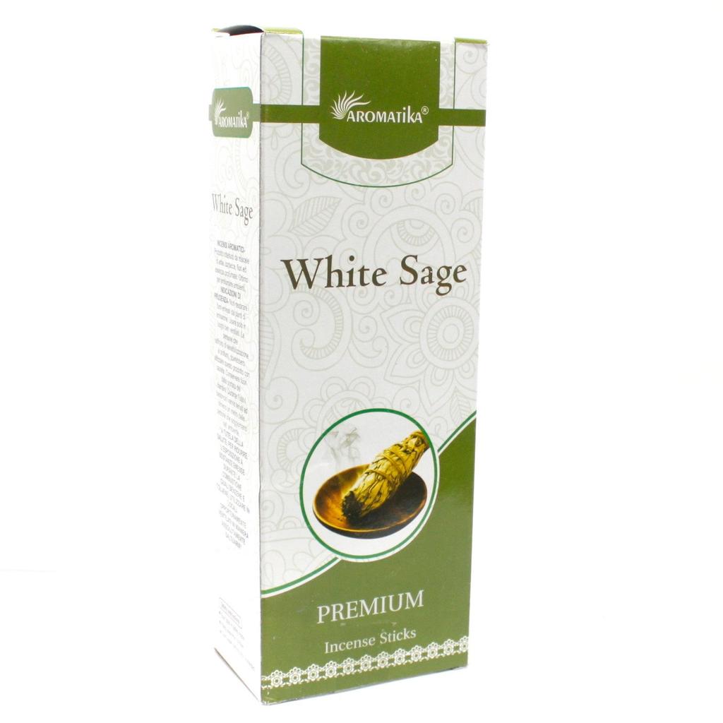 White Sage Incense Sticks 20 Count Aromatika