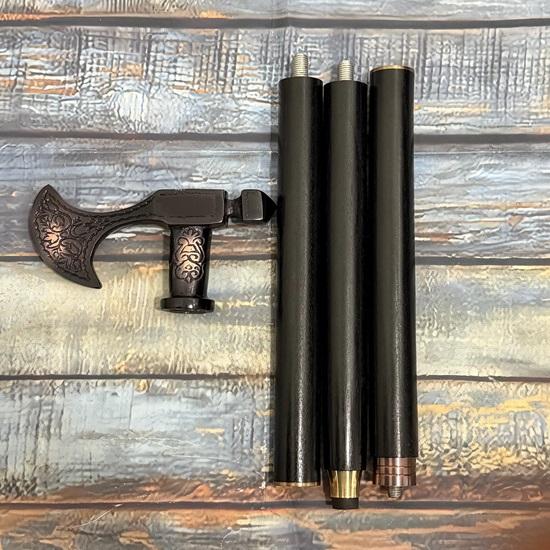 Трость Viking длиной 91,44 см, деревянная, с двойной ручкой уникального дизайна