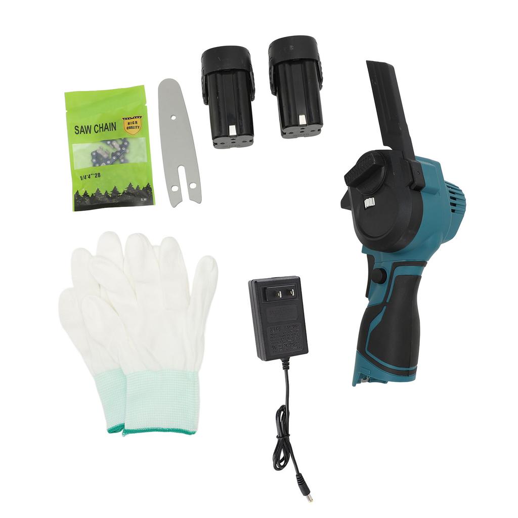 Мини Электропила 4 дюйма 16,8 В 1280 об/мин Аккумуляторная Ручная Электрическая Цепная Пила для Дерева