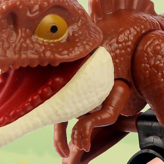 3 шт. Фигурки динозавров с подвижными ртами, забавные пальчиковые игрушки-динозавры для детей, фигурка динозавра, игрушка-кусака, подарки на Хэллоуин, Пасху, Рождество
