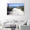 Canvas print, Path across the dunes to the beach