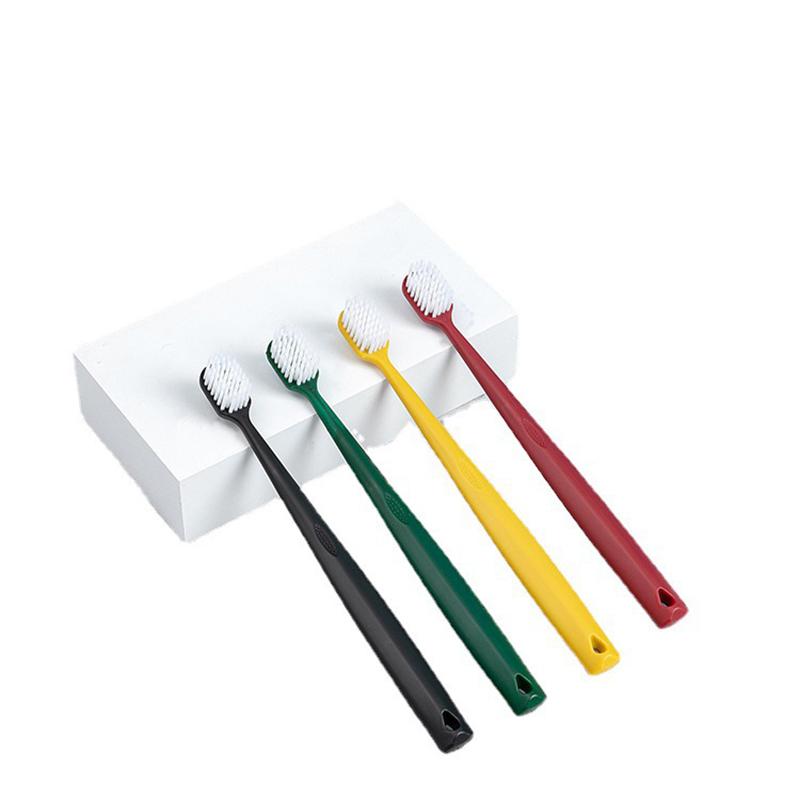 5 шт. высококачественная зубная щетка Dubai Soft Bristle Macaron, индивидуальная упаковка, бамбуковый уголь, взрослая широкая зубная щетка с мягкой щетиной