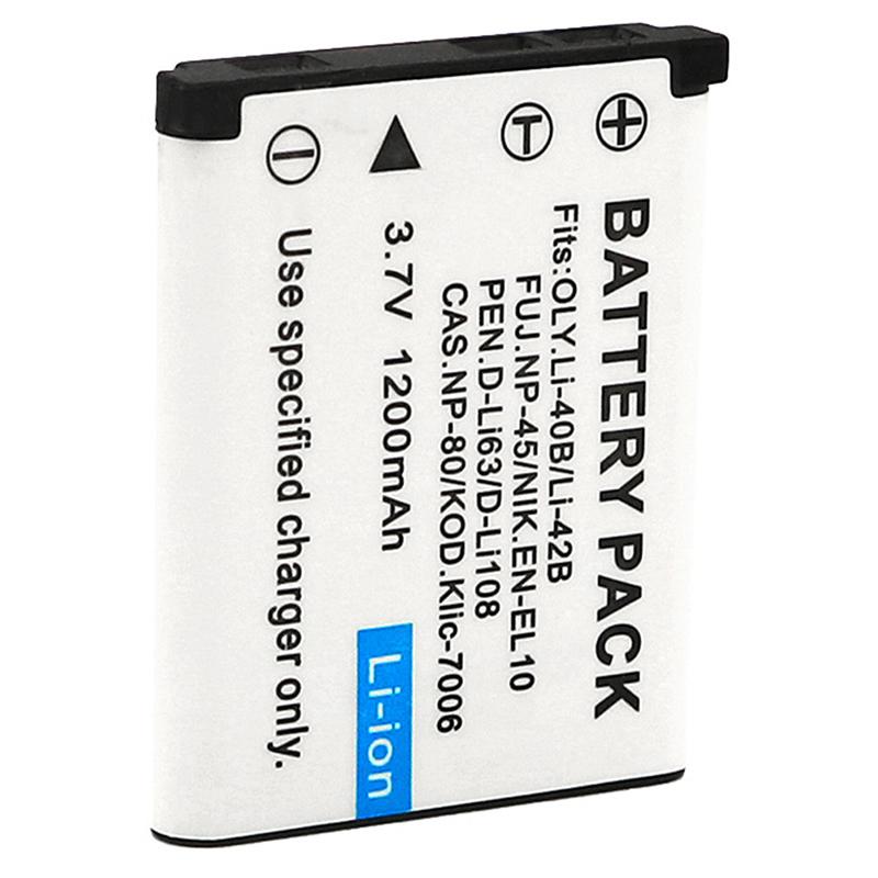 1PCS Rechargeable Lithium Battery 1200mAh Li-40B Li 40B Li-42B Li 42B Battery for FUJIFILM Fuji NP-45 NP 45 NP 45A 45B 45S EN-EL10