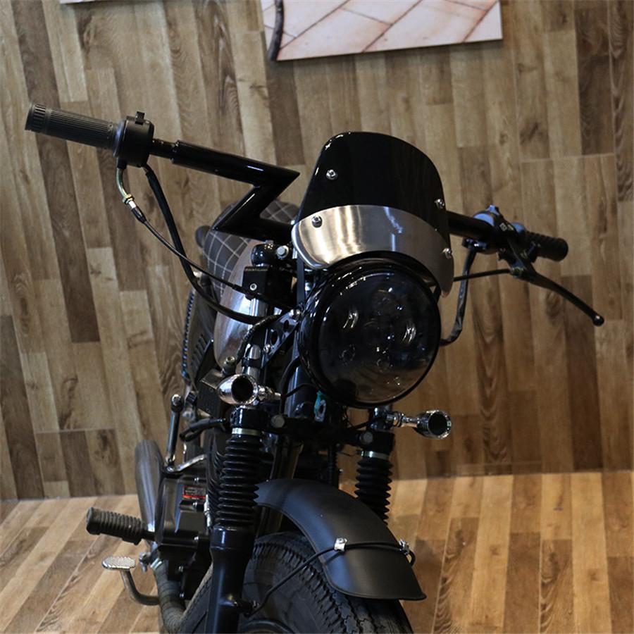 Универсальная посадка для 5" и 7" круглых фар, мотоциклетное ретро-модификация, ветровое стекло для Yamaha Xjr 1300/Xjr 1200/Xj 600S/Xj 400 Diversion, Honda Cg