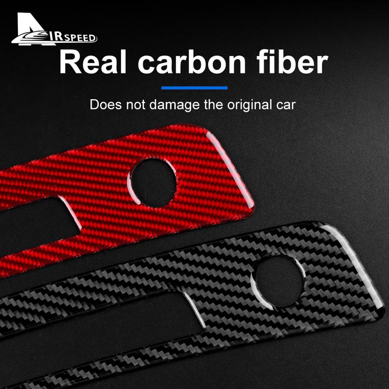 Real Soft Carbon Fiber Sticker For Subaru BRZ Toyota GR86 2024 2025 2026 Center Console Outlet Interior Trim