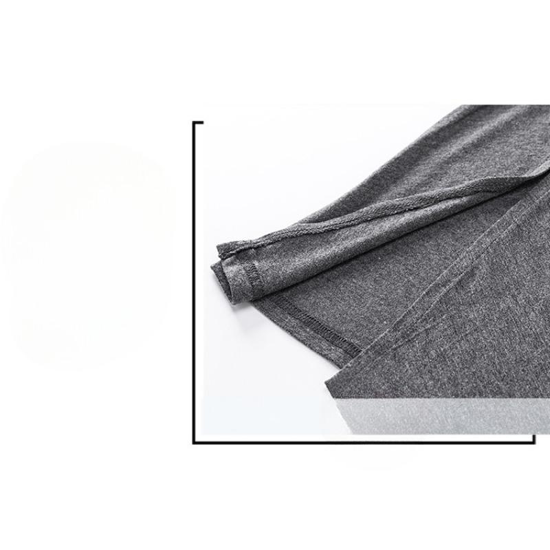 Modal Dress Women's Summer Slit Slim Slim Short Sleeve Over The Knee Mid-length Dress