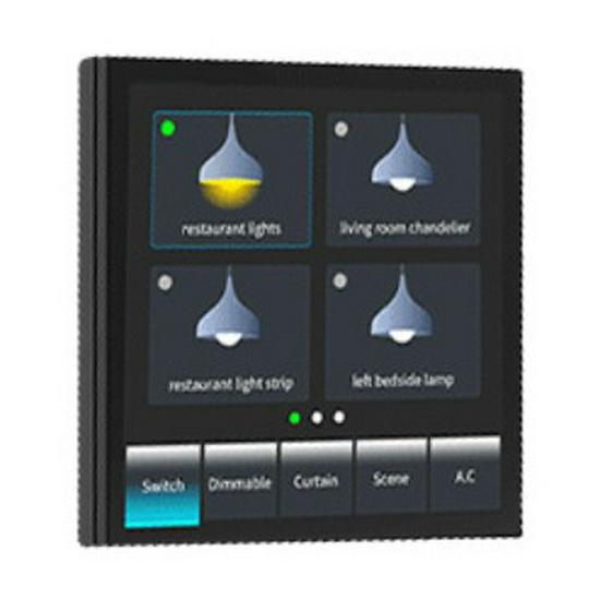 Graffiti 4" Smart Touch Screen with 4-Way Relay Switch & Offline Voice Control