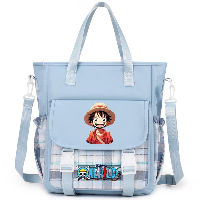 Аниме One Piece Дышащая компьютерная сумка женская сумка через плечо Милая сумка-мессенджер для подростков девочек и мальчиков школьная сумка женская повседневная моющаяся сумка