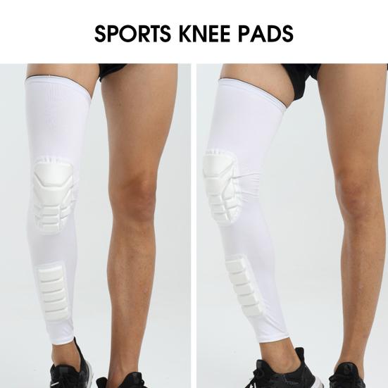 1Pc Knee Sleeve High Elasticity Comfortable Fit Compression Soft Padding Cushion Anti-collision Breathable Shock Absorption Leg Brace Support