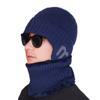 Winter Ear Protection Hat Fleece Thickened Warm Wool Hat Outdoor Scarf Men's Cold-proof Cycling Cold-proof Knitted Hat