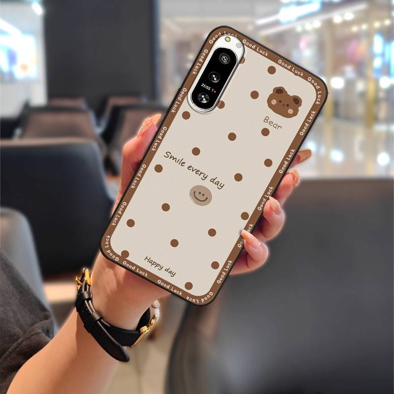 Силиконовый милый чехол для телефона для Sony Xperia5 IV Полная защита от ударов Граффити Задняя крышка Пыленепроницаемый Ударопрочный