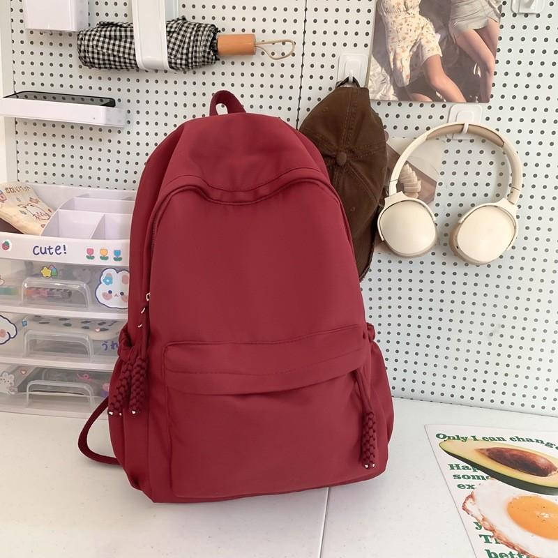 Trendy Lightweight Black Nylon Backpack For College Students And Teens Perfect For Daily Use