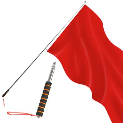 Телескопический флагшток с противоскользящей ручкой Износостойкий Широко используемый телескопический указатель флагштока Ручной выдвижной выдвижной