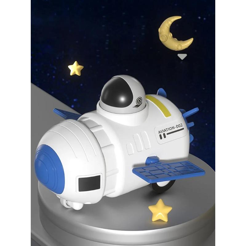 Космические игрушки для детей Космические игрушки Ракеты Космонавт Космический корабль Пресс Инерционная космическая игрушка Стебель Игрушки для мальчиков 2 лет Космонавт