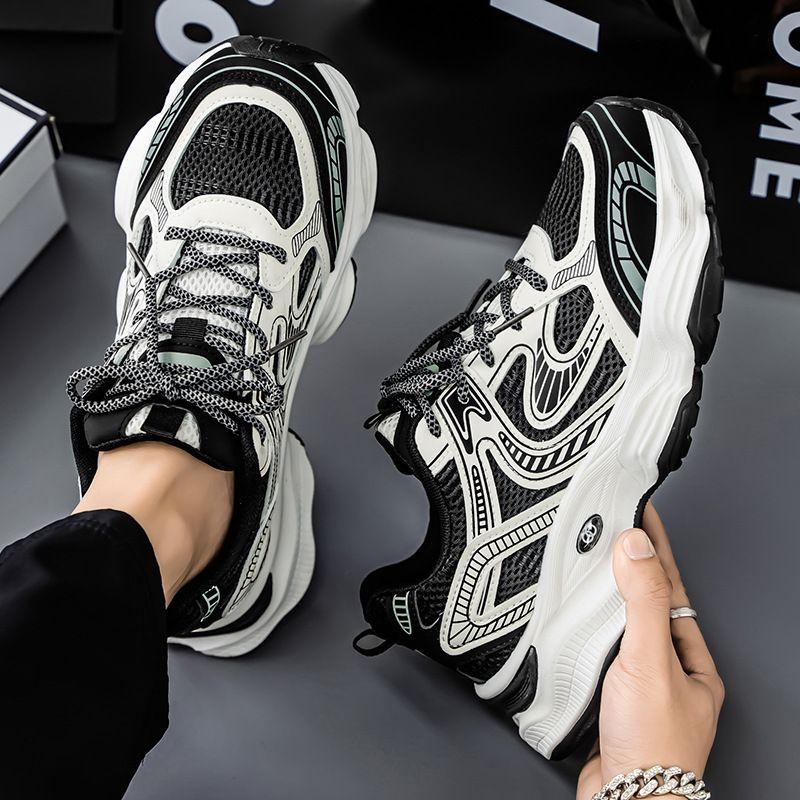 Спортивная обувь для хайкинга для мужчин Толстая платформа Дышащая Унисекс Разноцветная Стильная Все бренды Бег Ходьба Мужская Повседневная Кроссовка