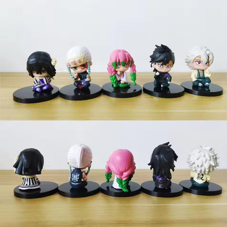 5 стилей/набор, Q версия, убийца демонов, сидящая кукла-призрак, Танджиро Нидоузи, Иноске Зенизу, фигурка, модель фильма, игрушки, кукла