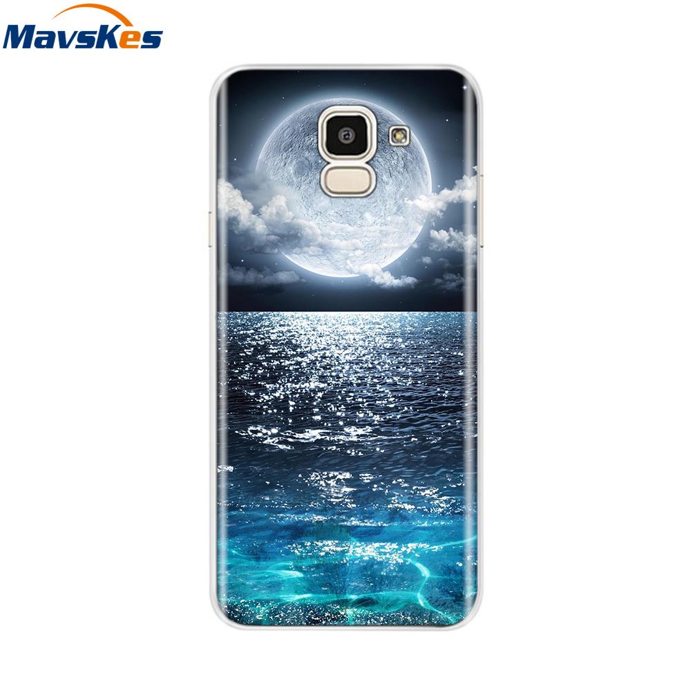 Чехол для Samsung Galaxy J6 2018 Мягкая задняя крышка из ТПУ-силикона sДля Coque Fundas Samsung J6 2018 J6 Plus 2018 Мягкие чехлы для телефона