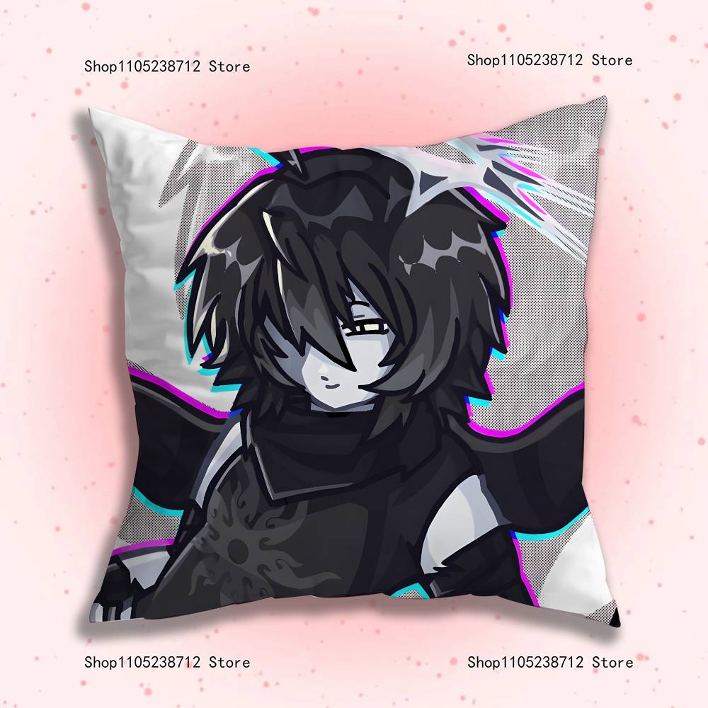 Twotime Forsaken Acrylic Anime Pillow Case Anti-Dustmite Pillowcase Invisible Zipper Silky Short Plush Sofa Cushion Cover