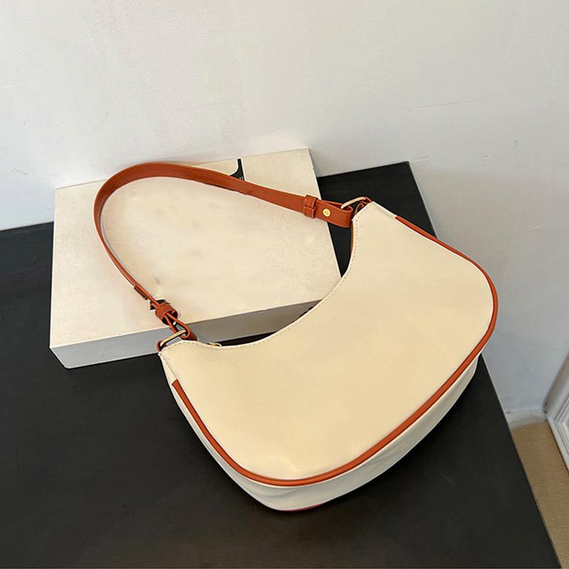 Women PU Leather Shoulder Bag Personalized Fashion Daily Shoulder Handbag Underarm Pouch for Women