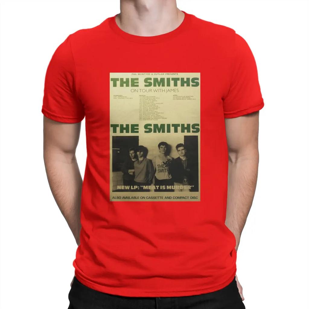 The Smiths Tour T Shirts The Smiths 100% Cotton Tops Casual Short Sleeve O Neck Tee Shirt Original T-Shirts Unisex
