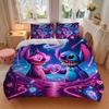 3Pcs Stitch Heart Connection Bedding Sets For All Sizes New 3D Printed Bed Cover Comforter Duvet Cover Pillowcase Bedroom Decoration