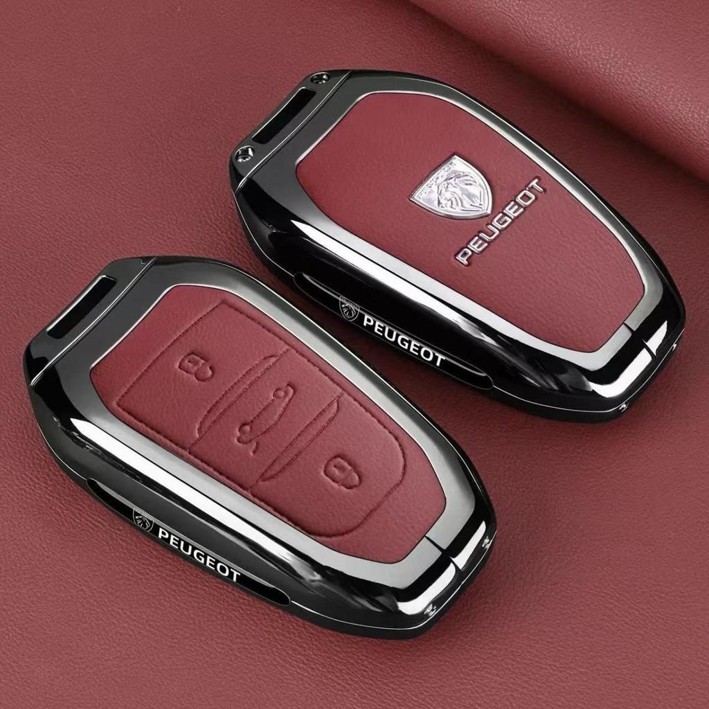 Брелок из цинкового сплава Сумка для ключей Для Peugeot 208 3008 308 508 408 2008 4008 Чехол-защита для автомобильного пульта ДУ Оболочка Аксессуары