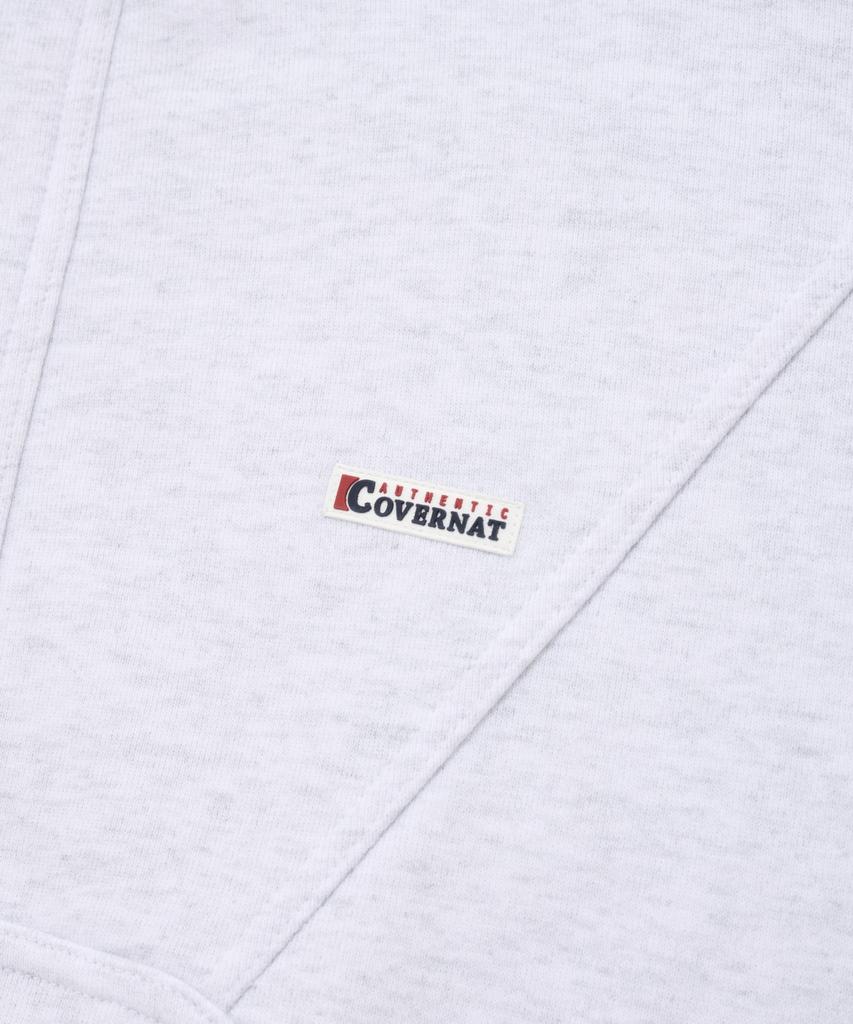 COVERNAT Oversized Chevron Sweat Anorak Heather Grey