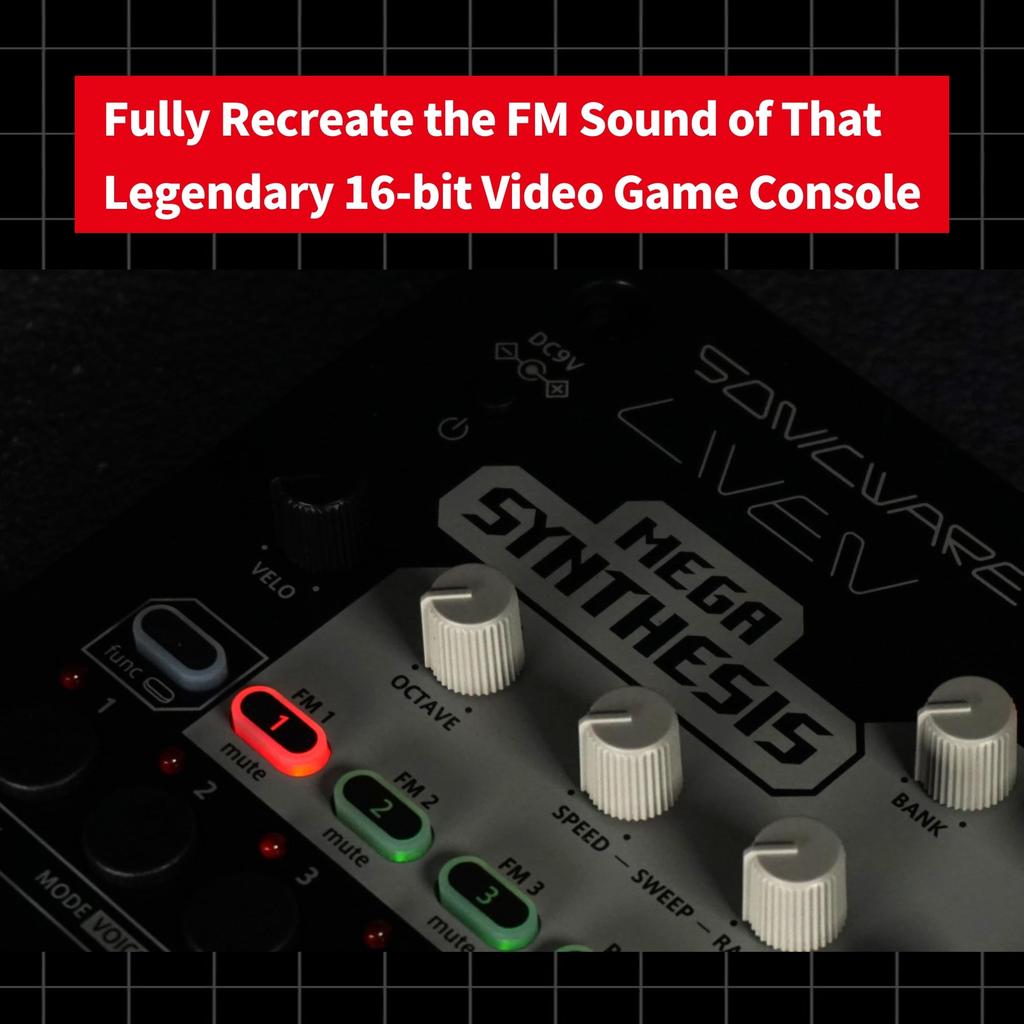 Sonicware Liven MEGA SYNTHESIS Game Music Complete Reproduction of the Legendary Sound Source of the First Game Console That Appeared At the End of