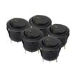 5 Pieces Car Pushbutton Switch 12V ON/OFF Luminescence Toggle Switches Round Rocker Dot Switch LED Light Waterproof