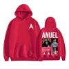 Худи Anuel AA Real Hasta La Muerte 2025 Мировой Тур Мужская Одежда Харадзюку Хип-Хоп Толстовки Повседневные Высококачественные Пуловеры