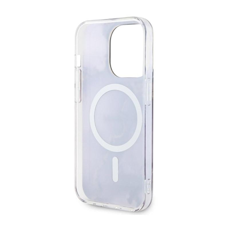 Guess Golden Marble Magsafe - Etui Iphone 14 Pro (Purpurowy)