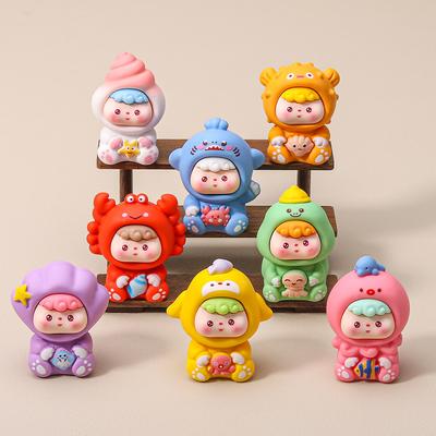 8 шт./набор Фигурка Океанский Малыш Игрушка Мини Фигурка Настольное Украшение Модель Украшения Игрушки Мальчики Девочки Рождественские Подарки
