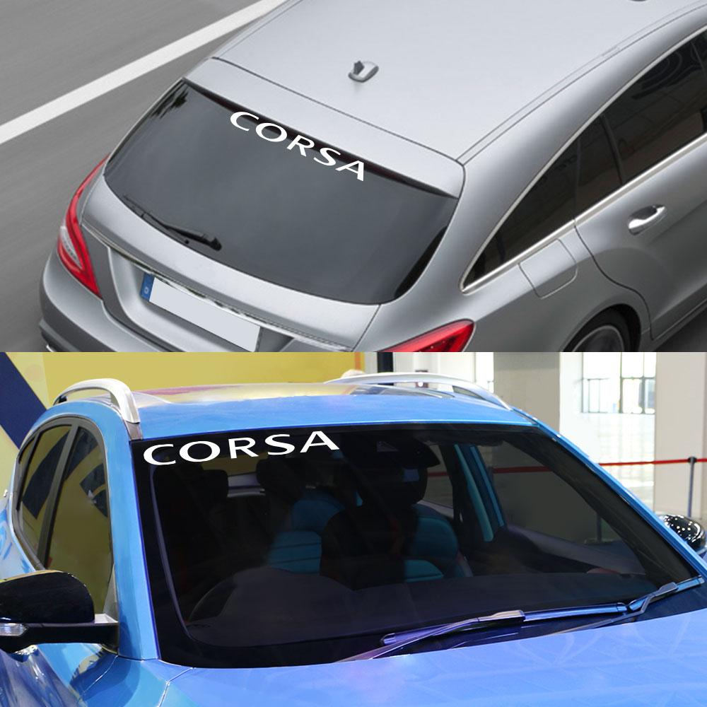 For Opel Vauxhall Astra Corsa Insignia Vectra Zafira Grandland Mokka Car Stickers Front Rear Windshield Decals Car Accessories BL6