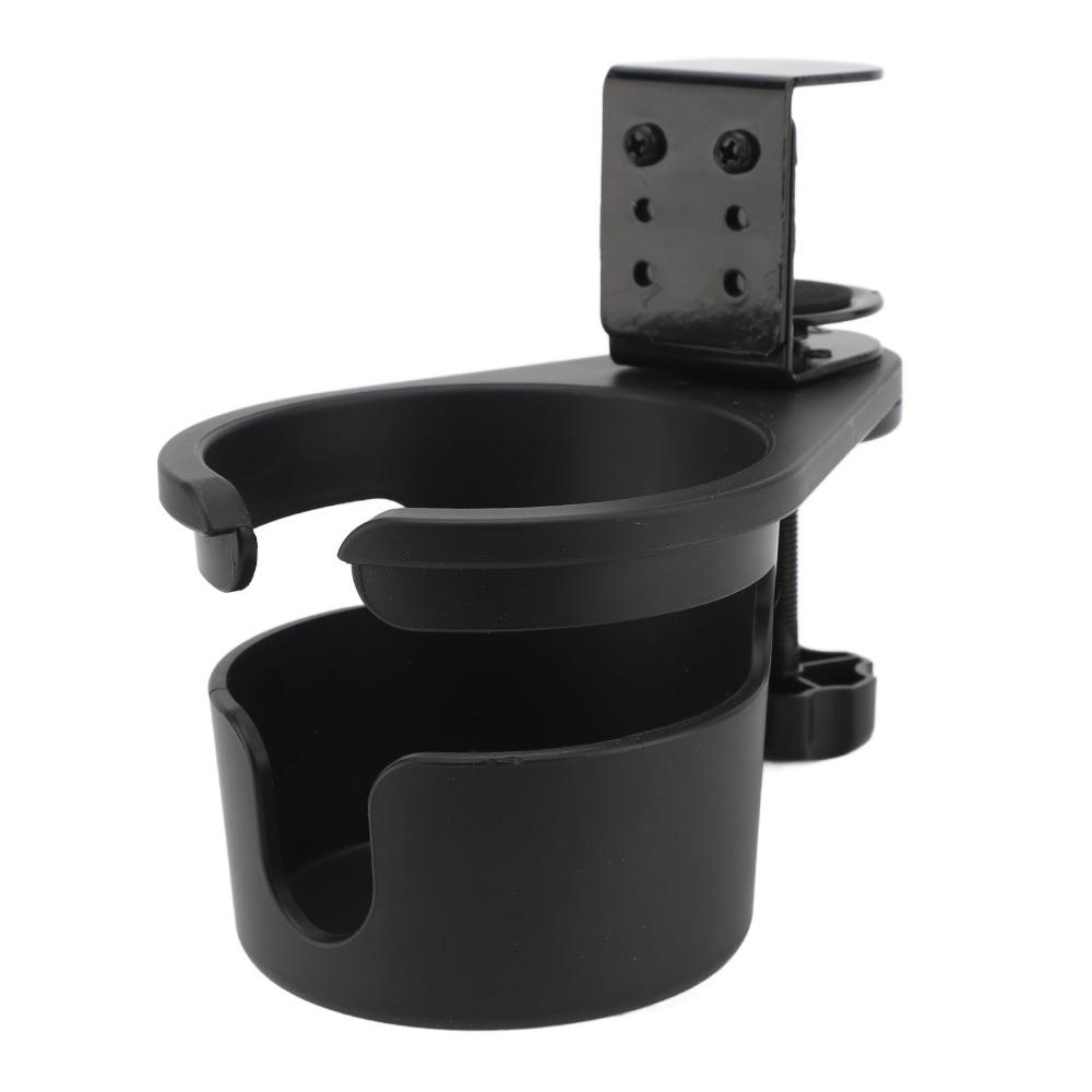 Black Clip On Cup Holder Rotatable Mug Holder Durable Desk Cup Holder Home School Office Dorm