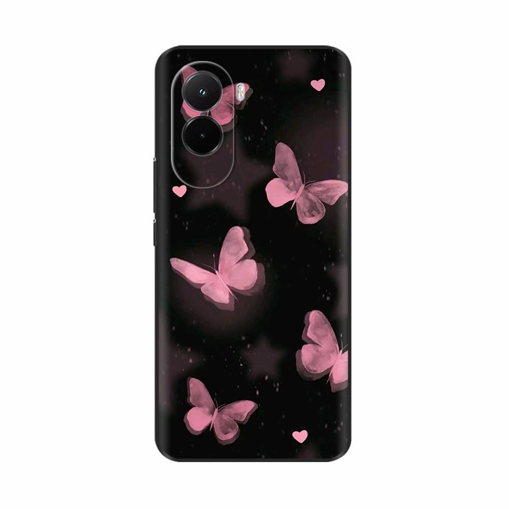Чехол для Poco M7 4G Силиконовый Защита Камеры Задняя Крышка Для Xiaomi PocoM7 4G ТПУ Мультяшный Funda Poco M7 4G M 7 Чехол для Телефона Coque