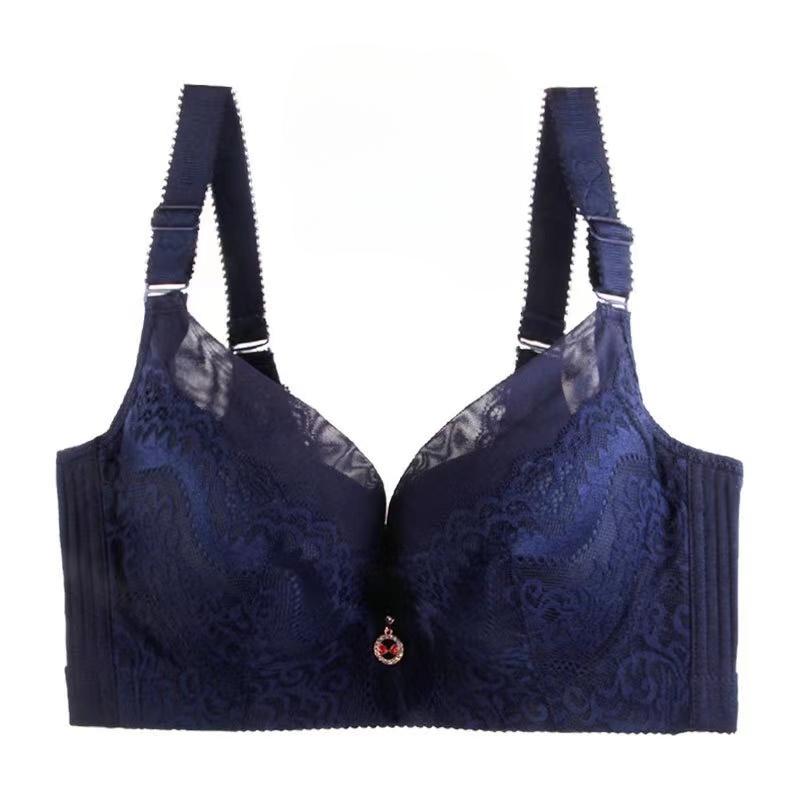 Full Coverage Lace Bras Push Up Plus Size Bra with Pad Underwire Lace Beauty Back Bra
