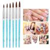 6pcs Nylon Hair Nail Art Brush DIY Flower Pattern Nail Painting Drawing Brush Pen