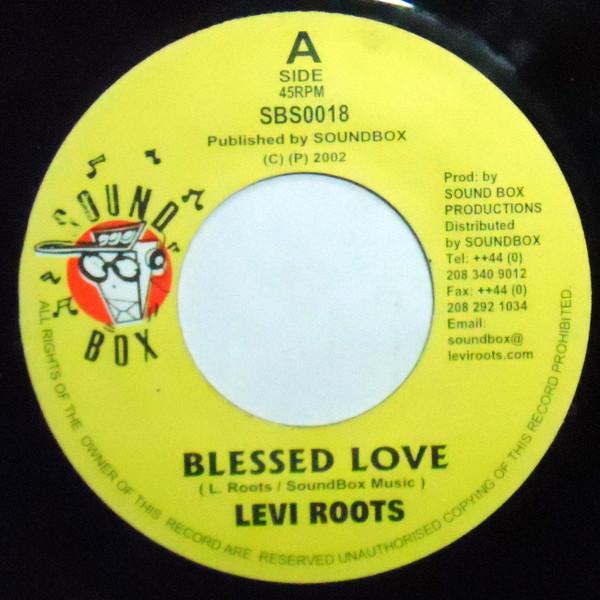 7-дюймовая пластинка LEVI ROOTS Blessed Love SBS0018 Sound Box 2002 UK Регги Ска Даб Б/у
