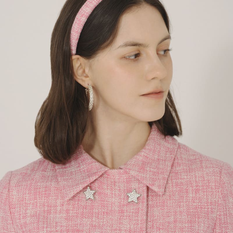 ICE GARDEN Твидовая повязка для волос