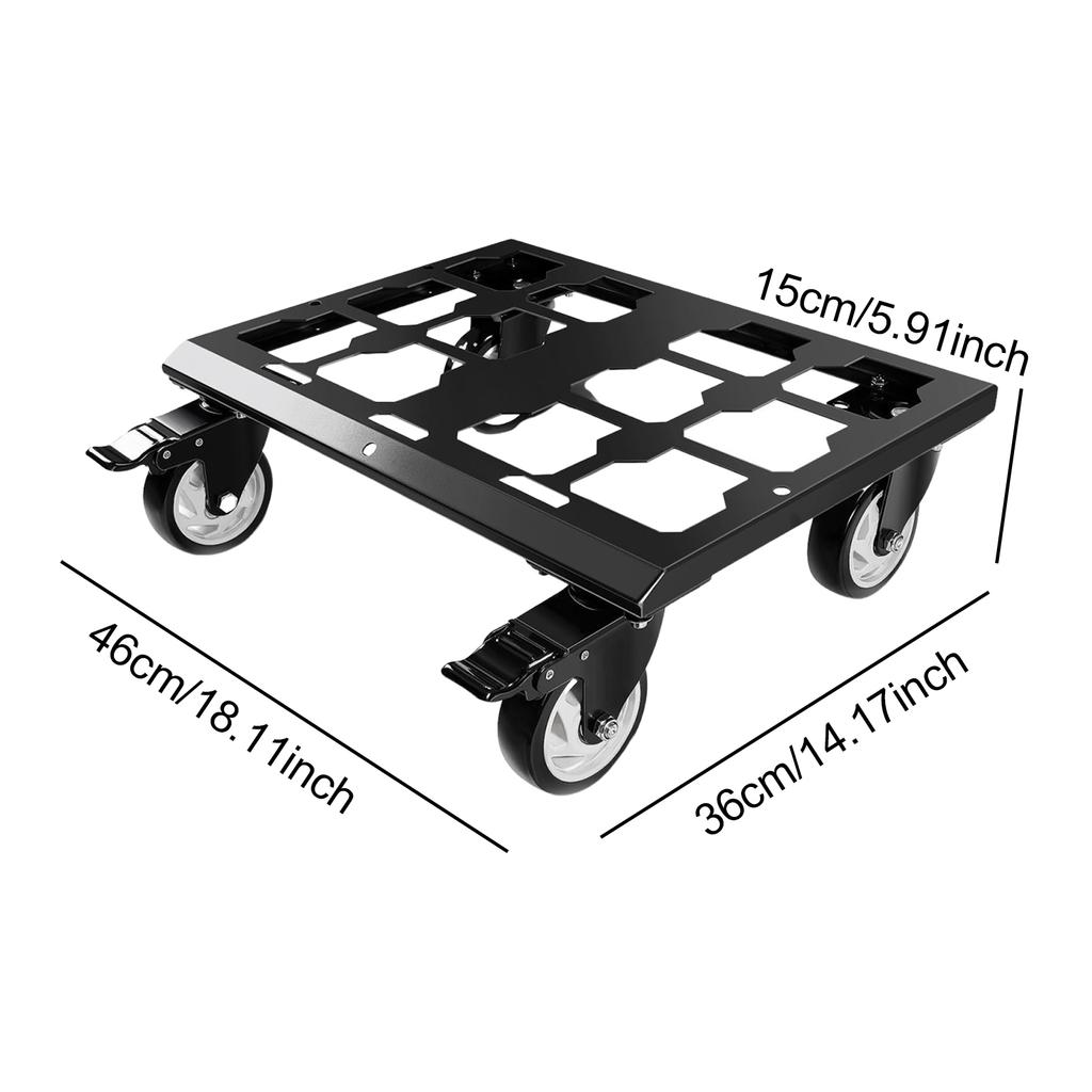 Furniture Dollys with 4 Wheels Slider Toolbox Cart Carrier Moving Platform Mover Carbon Steel for Appliance Heavy Items Sofa