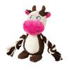 Plush Squeaky Dog Toy with Rope Limbs, Cute Animal Stuffed Chew Toy for Puppy Interactive Tug Game, Multiple Styles